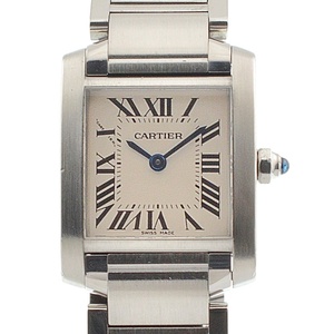 カルティエ CARTIER W51008Q3/2384 タンクフランセーズ SM クォーツ レディース 良品 H#136589