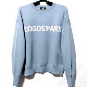 特価/未使用【サイズ=M(レディス)】LOGOS park/ロゴス パーク/レディス/ニット/セーター/胸囲=79~87cm/blue.gray