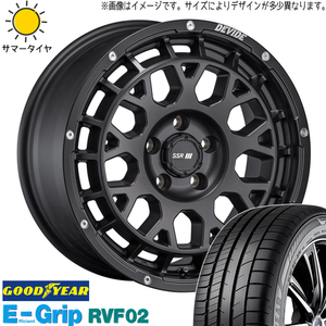 165/55R15 サマータイヤホイールセット タント etc (GOODYEAR RVF02 & DEVIDE GM 4穴 100)