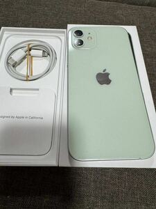 美品Apple iPhone12 64GB Green A2402 MGHT3J/A バッテリ78%■SIMフリー★