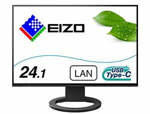 EIZO FlexScan EV2495-BK （24.1型/1920×1200/フレームレスモニター/アンチグレアIPS/疲れ目軽減/ブラック）(中古品)　(shin
