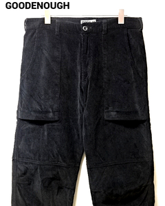 M【GOODENOUGH Corduroy Painter Pants GDEH Black 00