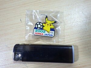 ■113：未開封　ピカチュウ　ピンバッジ　サッカー　2002年 日韓 ワールドカップ　ポケモン　未使用■