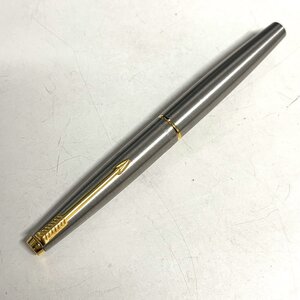 【41】1円～PARKER 45 パーカー 万年筆 ペン先刻印なしシルバー/ゴールド系 筆記未確認 ジャンク扱い