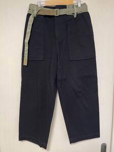 sacai サカイ 20SS 20-02436M Cotton Twill Pants コットンツイルロングパンツ NAVY 1