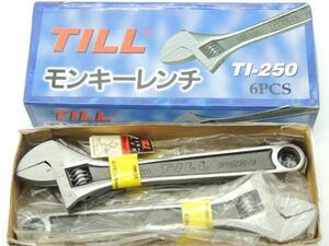 プロモート TiLL　目盛付　モンキーレンチ　TI-２５０　No.7127　　６丁セット　JANコード　4516474005497　PROMOTE