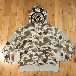 グラデーションカモ シャーク パーカー Mサイズ shark full zip hoodie a bathing ape BAPE camo エイプ ベイプ アベイシングエイプ uz3