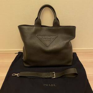 正規品 PRADA プラダ 2VG109 ヴィッテロダイノレザー トートバッグ