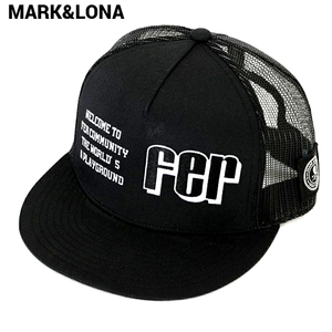 新品【MARK&LONA FF Cap BLACK FER Cap マークアンドロナ FFキャップ マーク&ロナ FFキャップ ブラック Golf ゴルフ メッシュキャップ】