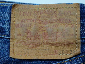 ■1222■リーバイス LEVIS デニム W36 501 BIG E ボタンフライ 赤耳 ●