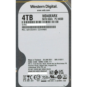 Western Digital製HDD WD40EARX 4TB SATA600 [管理:1000018177]