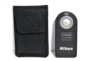 ☆送料無料☆ Nikon　ニコン 純正 ML-L3 リモコン　ソフトケース付　動作確認済　ワイヤレスリモコン　カメラ　