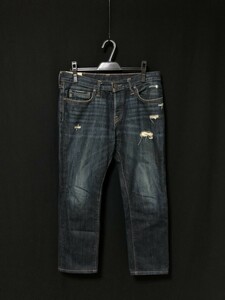 ◆Abercrombie&Fitch アバクロンビー＆フィッチ デニムパンツ ジーンズ ヴィンテージ＆ダメージ加工　W32　アバクロ