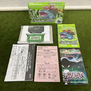 ★☆ 任天/Nintendo ゲームボーイアドバンス GBA ソフト ポケットモンスター リーフグリーン ポケモン 箱説付 ワイヤレスアダプタ付き