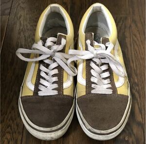 vans バンズ　old skool オールドスクール イエロー/ブラウン　SKOOL オールドスクール