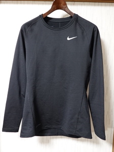 ■1125■ナイキ NIKE PRO ウォーム クルー トップ 長袖Tシャツ L CV3047●