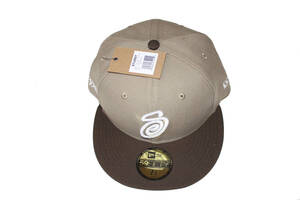 STUSSY CURLY S NEW ERA KHAKI/BRWON 7 1/8