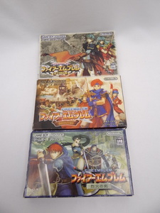 ☆4179　GBA ファイアーエムブレム 3本セット 烈火の剣 封印の剣 聖魔の光石