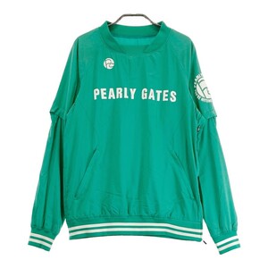 PEARLY GATES パーリーゲイツ 2WAY 裏メッシュ 長袖ブルゾン グリーン系 4 [240101170125] ゴルフウェア メンズ