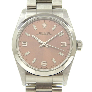 ROLEX ロレックス オイスターパーペチュアル cal.2230 77080 腕時計 SS 自動巻き レディース ブロンズ文字盤【S150724083】中古