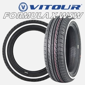 14インチ 175/65R14 82H 2本 サマータイヤ ホワイトリボン ヴィツァー フォーミュラX VITOUR FORMULA X WSW V00002