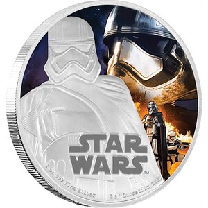 スターウォーズ　フォースの覚醒　キャプテンファズマ　1オンス　銀貨　2016年　限定10000　COA・展示ケース・元箱付　ニウエ国　