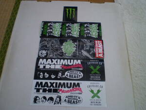 ローソン購入特典　モンスターエナジー×マキシマム ザ ホルモン限定ステッカー５枚セット　MONSTER ENERGY