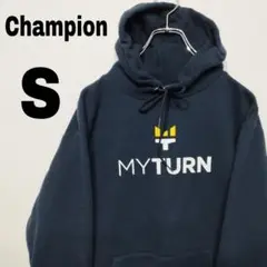 usa古着 Champion パーカー　S ネイビー　スウェット　myturn