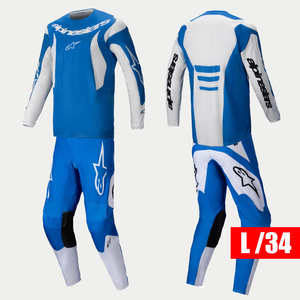 【送料サービス】 ALPINESTARS ’25 FLUID ハウル ジャージパンツセット ブルーホワイト L/34サイズ