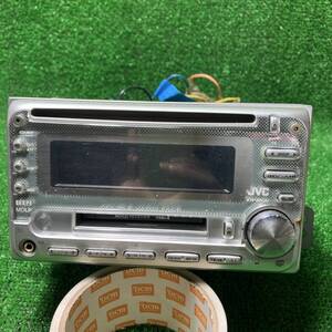 【144】ビクター　KW-MC34　CD　MDプレイヤー　ハーネス付　現状品