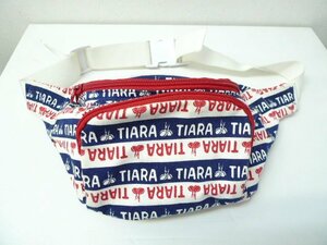 ◆TIARA ティアラ総柄　ロゴ ウエストバッグ BAG 美