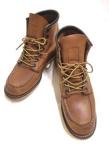 RED　WING　レッドウィング　875　6インチクラシックモックブーツ　ワークブーツ　US8.5/Dワイズ　6INCH　CLASSIC　MOC　TOE　BOOTS　CAMEL