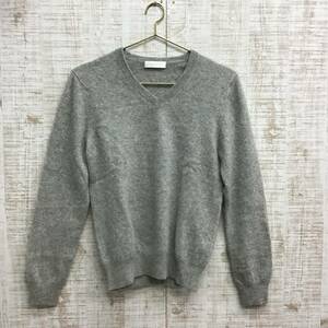 A152◇UNIQLO | ユニクロ　カシミヤ　ニット　ライトグレー　サイズM