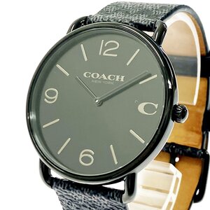 【1円スタート】COACH コーチ CA.158.2.34.2367 SS ブラック文字盤 クオーツ メンズ腕時計 392244