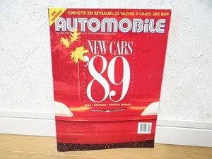 希少 80年代 ビンテージ 洋書 1988年 10月 AUTOMOBILE MR2 MEET NEW CARS ’89 フォード クライスラー ジェネラルモーターズ アメ車 旧車