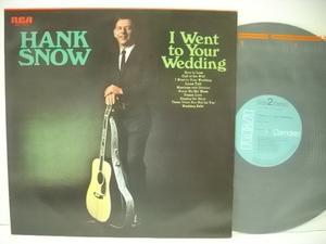 ■LP　HANK SNOW ハンク・スノウ / I WENT TO YOUR WEDDING 涙のワルツ 国内盤