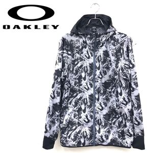 1I2250-R◆OAKLEY オークリー ジップアップナイロンパーカー◆サイズL メンズ 紳士 ライトアウター スポーツ 薄手 秋冬 アウトドア グレー