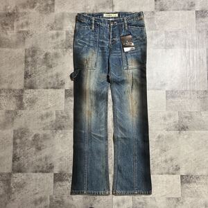 新品OSSA MONDO painter denim pants DUELL オッサモンド　ダメージ加工 デニムパンツ ジーンズ　アーカイブ