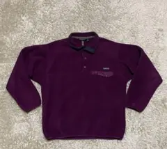 美品✨　Patagonia パタゴニア　USA製　スナップ　フリース　紫　M