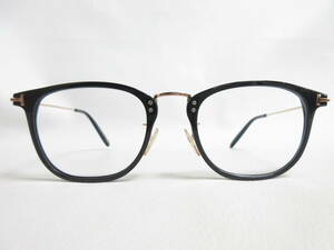 13972◆TOM FORD トムフォード Beau TF672 01A 53□21 145 度付きレンズ/眼鏡/メガネ MADE IN ITALY 中古 USED