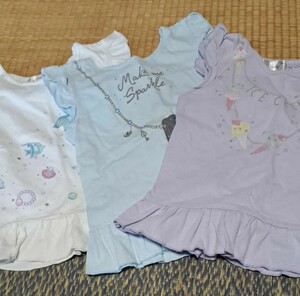 マザウェイズ 女の子 半袖Tシャツ 3点セット