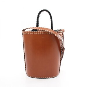 クロエ LOUELA SMALL BUCKET ブランドオフ Chloe レザー ショルダーバッグ カーフ 中古 レディース