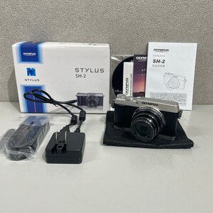 【31】☆1円～ 未使用美品 稼働品 オリンパス OLYMPUS STYLUS SH-2 シルバー 光学24倍 コンパクトデジタルカメラ コンデジ 平成レトロ