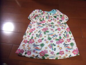 新品　女児　Tシャツ　タンクトップ　2枚セット　サイズ120　クリックポスト発送可　切手可　ハイビスカス