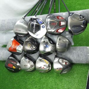 （A617）ドライバー各種１２本セット　Taylormade・Callaway・MIZUNO・DUNLOP