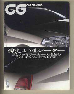 【c8957】01.6 カーグラフィック(CAR GRAPHIC)／マツダRX-8、メルセデスベンツ500E、フェラーリ550バルケッタ、アウディRS4、...