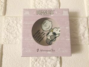 新品 未開封 ★ アフタヌーンティー PEANUTS コラボ ノベルティ オリジナル ミニプレート ピンク ★ スヌーピー 小皿 豆小皿 非売品