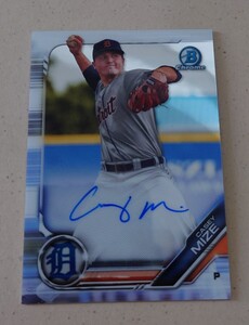 2019 Bowman Chrome Casey Mize auto ケーシー　マイズ 直筆サイン　ドラフト　1位