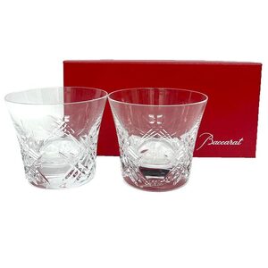 Baccarat バカラSTELLA ステラ タンブラー ロックグラス グラス ペアセット 2客 酒器 未使用 aq10049