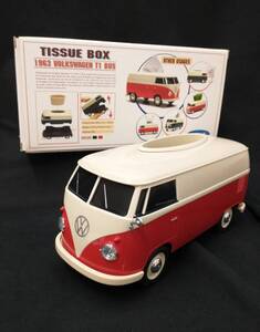 [未使用] 1963 VOLKSWAGEN T1 BUS フォルクスワーゲン バス ティッシュ ケース ボックス アメカジ インテリア レトロ 店舗受取可